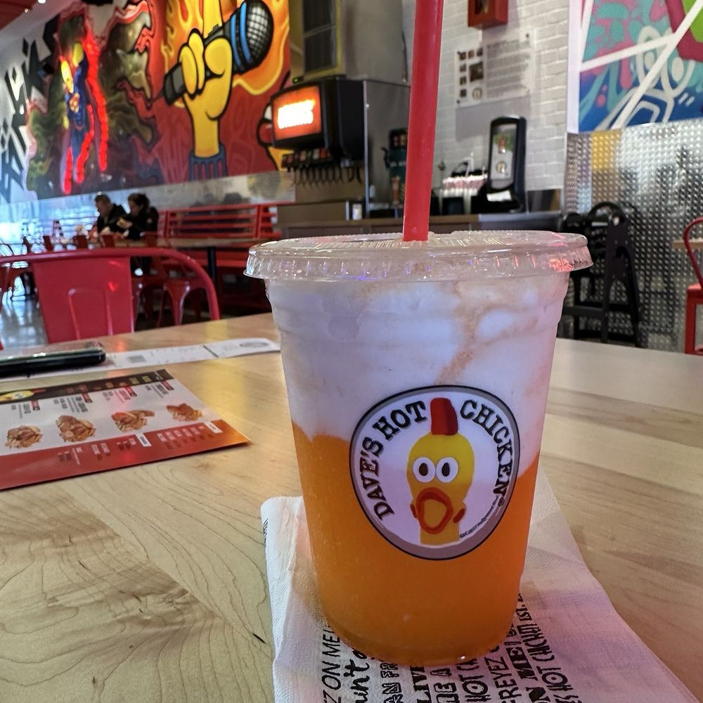 Dave's Hot Chicken - Orange Creme Slusher - Chicken Shop Near Me - Fresh Meadows, New York Dave's Hot Chicken - Orange Creme Slusher - Chicken Shop Near Me - Fresh Meadows, New York
