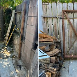 Handyman for you - Replaced an old gate with a custom-built wooden gate featuring strong hardware and smooth operation.