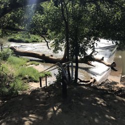Bridgeport Falls Paddling Trail - The stairs down the river