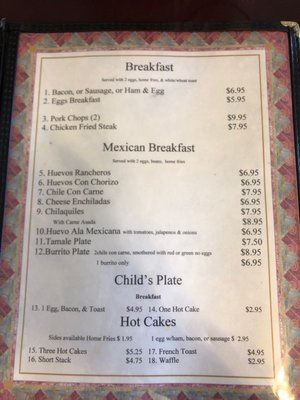 Menu photo 1 El Mirador Deming, NM