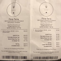 Correction receipt Correction receipt