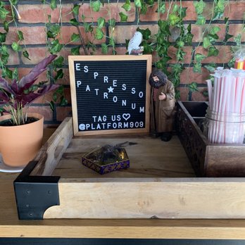 Platform 909 - Such cute coffee details! - Coffee & Tea Near Me - Chino Hills, California Platform 909 - Such cute coffee details! - Coffee & Tea Near Me - Chino Hills, California
