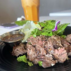 Kao Hom - Crying tiger. Cut steak with sauce. Must have.