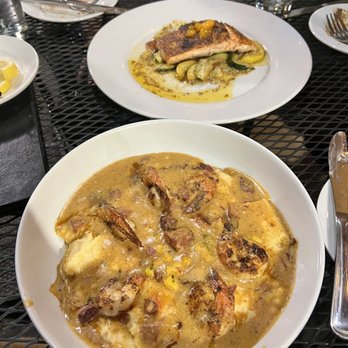 Eli's Table - Salmon Leaf and Shrimp + Grits - Southern Near Me - Charleston, South Carolina Eli's Table - Salmon Leaf and Shrimp + Grits - Southern Near Me - Charleston, South Carolina