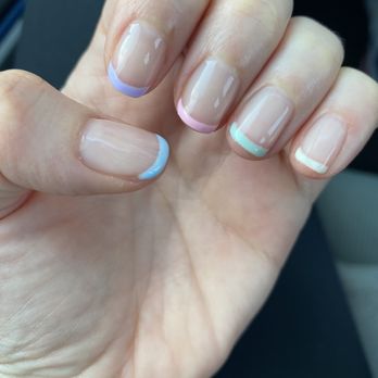 Niva Nails - Gel Pastel French tip - Nail Salons Near Me - League City, Texas Niva Nails - Gel Pastel French tip - Nail Salons Near Me - League City, Texas