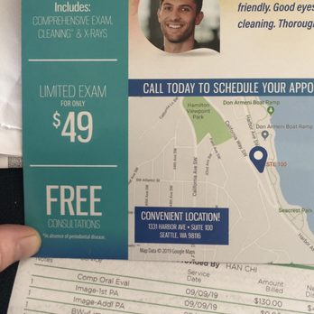 Alki Dental - How about some good old fashioned FALSE advertising?! Utilizing $530 of insurance benefits for a comprehensive exam, cleaning and X-ray. - General Dentistry Near Me - Seattle, Washington