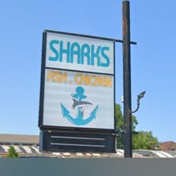 Sharks Fish & Chicken - Shark's Fish and Chicken sign 2640 E 75th St