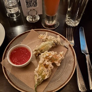 Crossroads Kitchen - Zucchini Blossoms (Gluten Free) - Vegan Near Me - Los Angeles, California