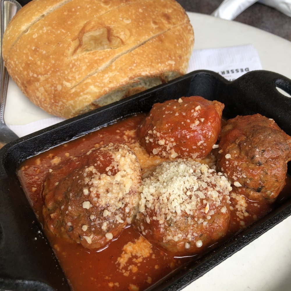 Tomatina - MEATBALLS - $7 - Braised in marinara, with Parmesan and Pugliese bread. - Italian Near Me - Alameda, California Tomatina - MEATBALLS - $7 - Braised in marinara, with Parmesan and Pugliese bread. - Italian Near Me - Alameda, California