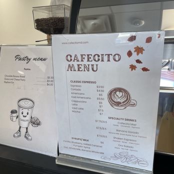 Cafecito - Menu - Coffee & Tea Near Me - Gaithersburg, Maryland Cafecito - Menu - Coffee & Tea Near Me - Gaithersburg, Maryland