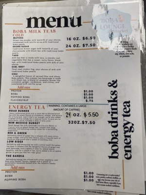 Menu photo 1 Boba Lounge & Market Albuquerque, NM Menu photo 1 Boba Lounge & Market Albuquerque, NM