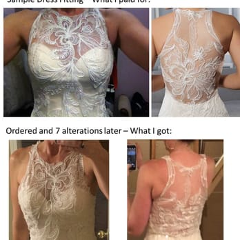 Gesinee's Bridal - Sample dress...I tried on. Loved it. What I got instead...even after 7 alteration appts. Buyer Beware!!! - Bridal Near Me - Concord, California Gesinee's Bridal - Sample dress...I tried on. Loved it. What I got instead...even after 7 alteration appts. Buyer Beware!!! - Bridal Near Me - Concord, California