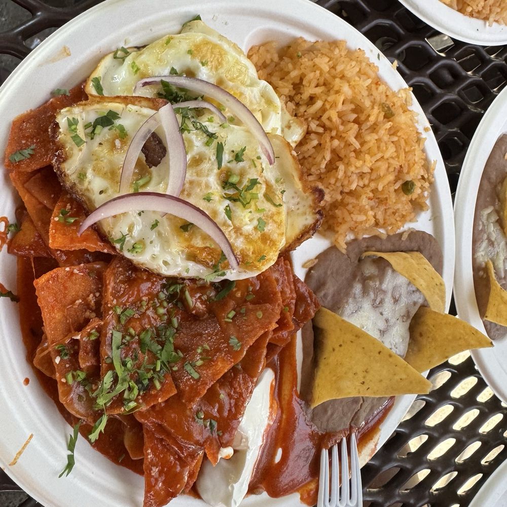 El Unico - The red chilaquiles was very good and not spicy - Mexican Near Me - Lake Elsinore, California