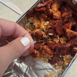 Happy Dragon Chinese Restaurant - Plastic I found when pouring it out to my plate