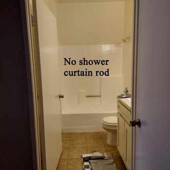 Goldman Property Group - No shower curtain rods. - Property Management Near Me Goldman Property Group - No shower curtain rods. - Property Management Near Me