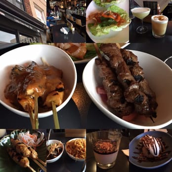 Little Sister - Shrimp wrapped lettuce, drinks, satay ayam, satay sapi, satay lilit, semur Java, nasi goreng, coconut pudding, ginger ice cream - Indonesian Near Me - Toronto, Ontario