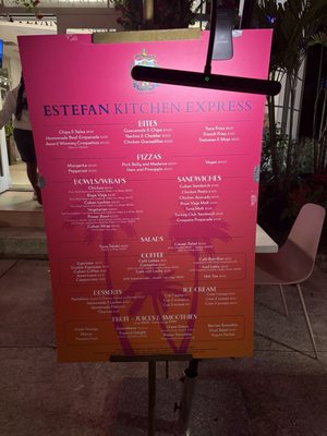 Menu photo 1 Estefan Kitchen Express Miami, FL