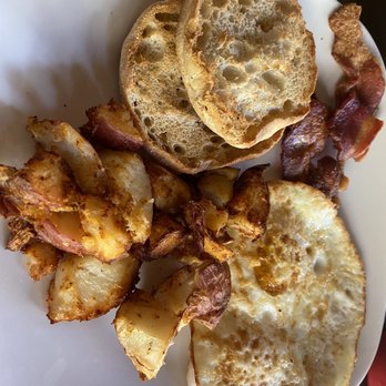 The Brownstone Cafe - Biscuits and gravy breakfast? No biscuits - New American Near Me - Fullerton, California