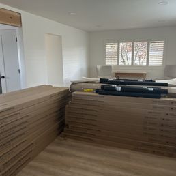 60 pallets of soldi wood before we moved to get around our home after it was stacked too high.