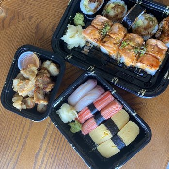 Sushi Ave - Seared salmon Roll Yellowtail (2pcs) Tamago (2pcs) Kani (2pcs) Karaage Chicken shrimp Tempura Shrimp Roll - Sushi Bars Near Me - Seattle, Washington Sushi Ave - Seared salmon Roll Yellowtail (2pcs) Tamago (2pcs) Kani (2pcs) Karaage Chicken shrimp Tempura Shrimp Roll - Sushi Bars Near Me - Seattle, Washington