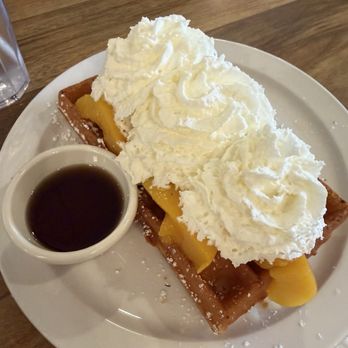 More Than Waffles - Peach Belgian Waffle - Breakfast & Brunch Near Me - Encino, California