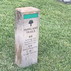 6 Acre Wood Park - Mile markers
