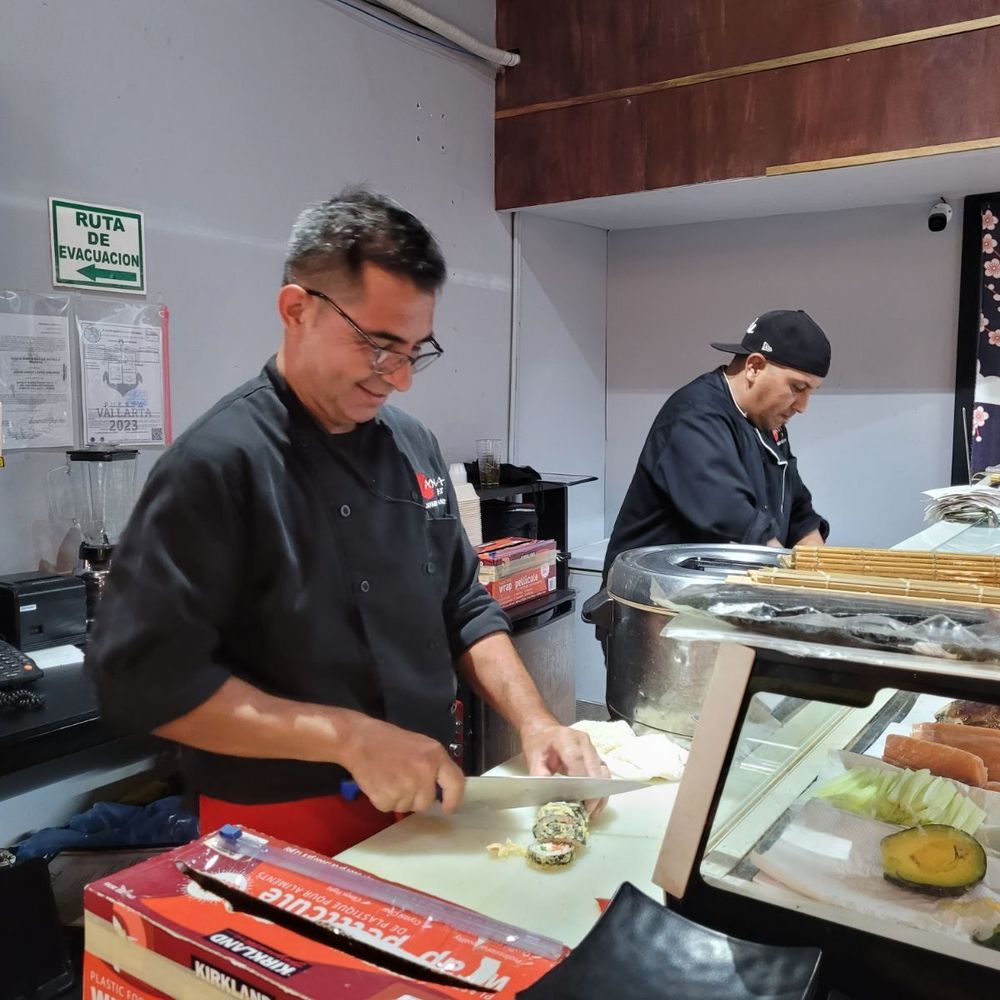 Yamada Sushi - Jorge and his sous chef - Sushi Bars Near Me - Puerto Vallarta, JAL Yamada Sushi - Jorge and his sous chef - Sushi Bars Near Me - Puerto Vallarta, JAL