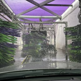 At the car wash!
