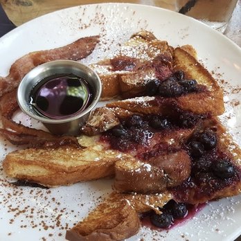 The Vig Fillmore - French Toast with Blueberries! It's an old photo but I wanted to share as I have been craving this breakfast lately. - New American Near Me - Phoenix, Arizona