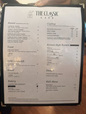 Menu photo 1 The Classic Cafe Fullerton, CA