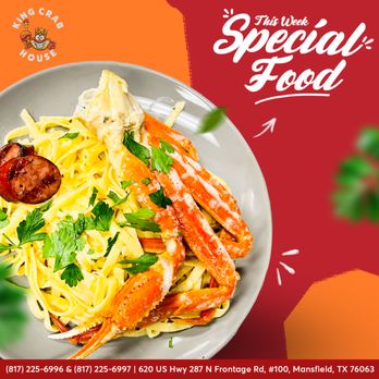 King Crab House - Enjoy delectable pasta crab at King Crab House this summer!
!!!! - Seafood Near Me - Mansfield, Texas King Crab House - Enjoy delectable pasta crab at King Crab House this summer!
!!!! - Seafood Near Me - Mansfield, Texas