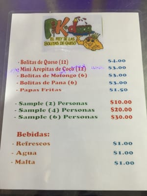 Menu photo 2 Pikdera Fajardo, PR