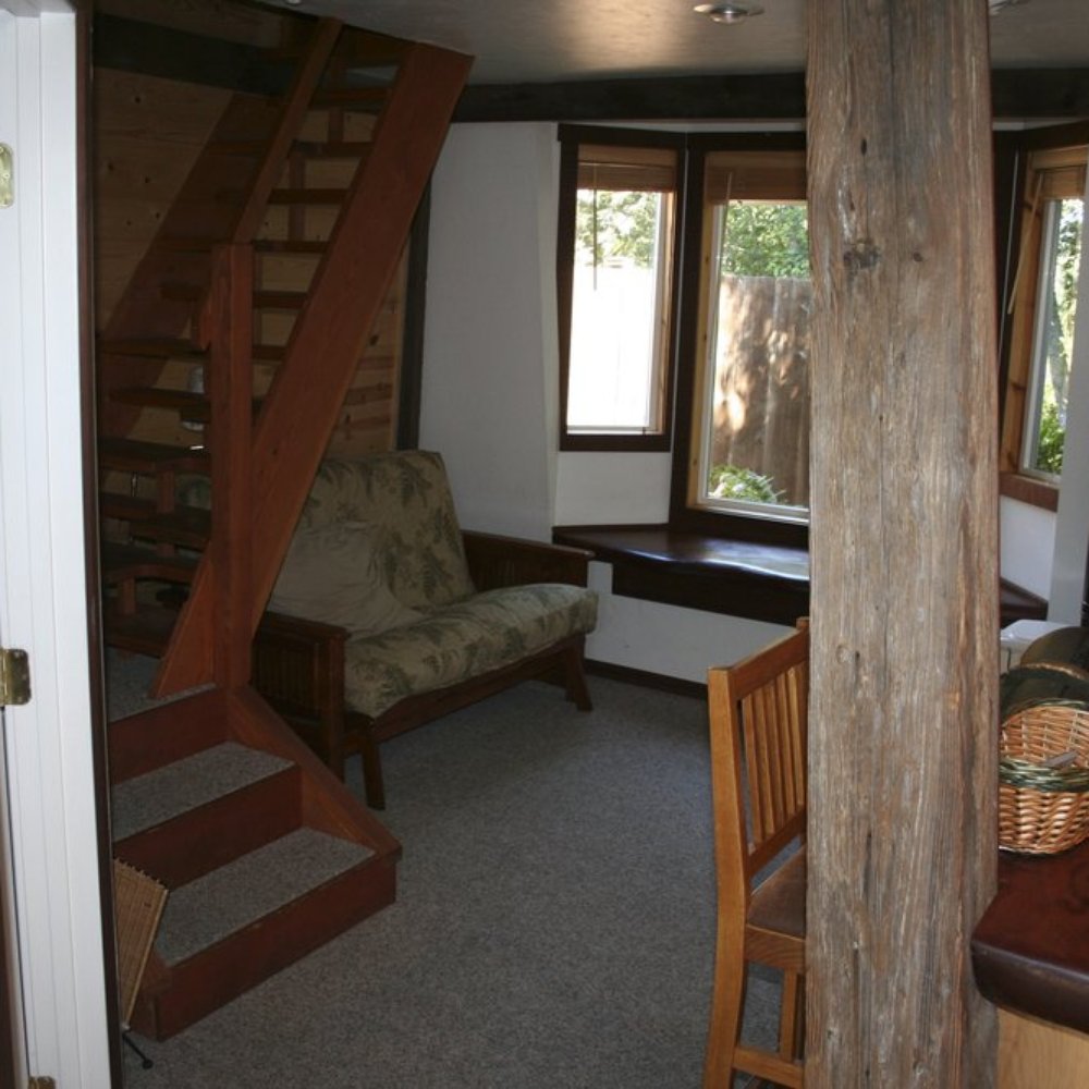Lodging & Llamas - Garden Tower - Living - Guest Houses Near Me - Fort Bragg, California Lodging & Llamas - Garden Tower - Living - Guest Houses Near Me - Fort Bragg, California