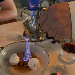 Aurora - Dessert - fried banana with vanilla ice cream