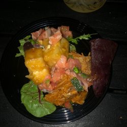 Salvation Rooftop Bar - Lomi-Lomi Salmon, Salad, Kalua Pork