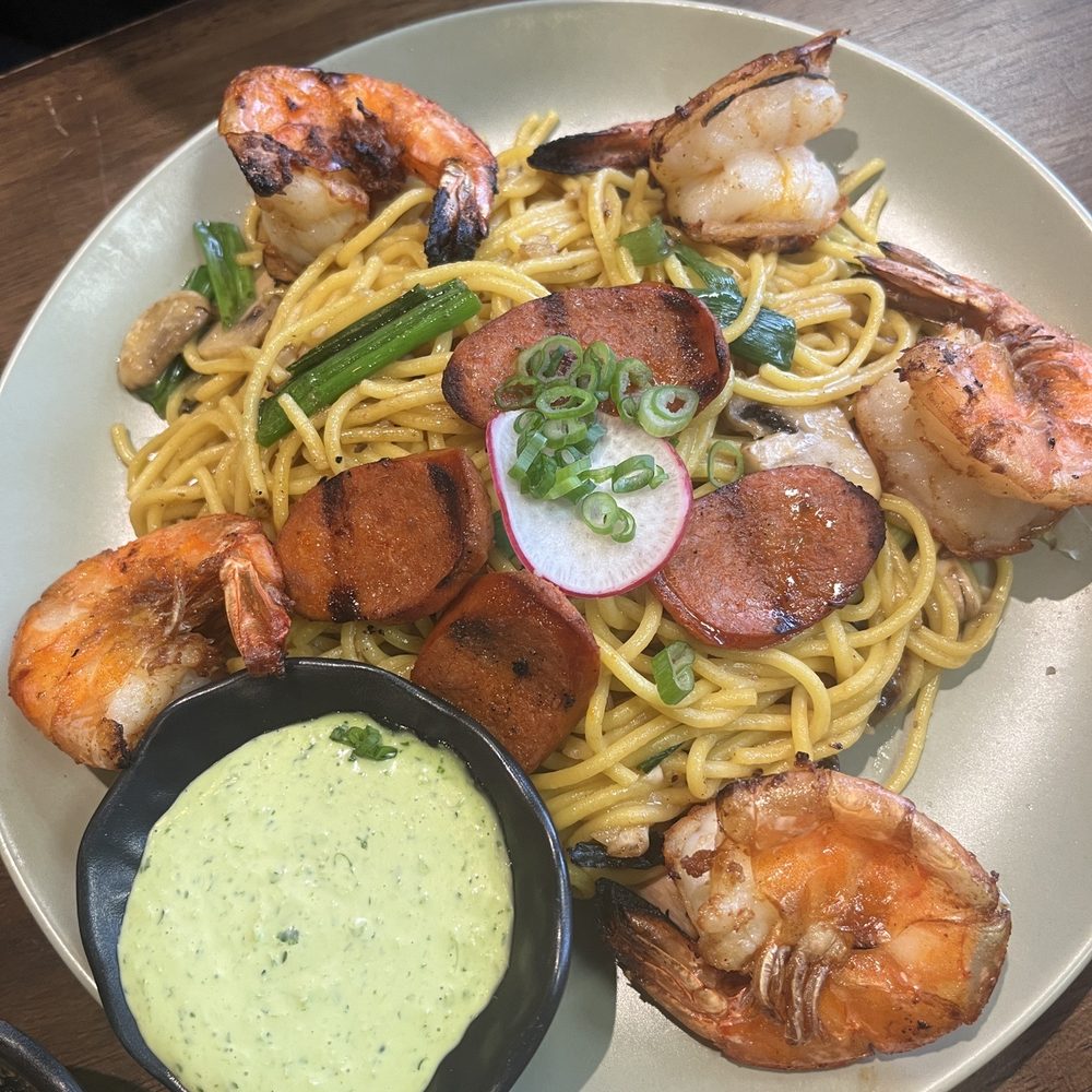 OMELI Kitchen - Cajun Tiger Prawn Garlic Noodles - Vietnamese Near Me - Fullerton, California OMELI Kitchen - Cajun Tiger Prawn Garlic Noodles - Vietnamese Near Me - Fullerton, California