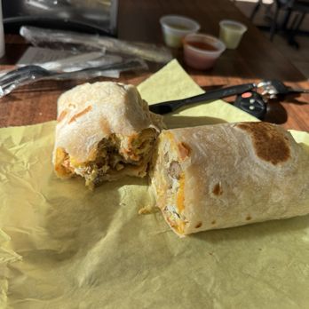 Gual Bertos - Sausage breakfast burrito. - Mexican Near Me - Draper, Utah