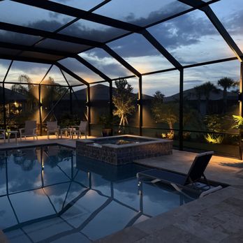 Illuminations Landscape Lighting & Design - Pool Enclosure Lighting - Lighting Fixtures & Equipment Near Me - Vero Beach, Florida Illuminations Landscape Lighting & Design - Pool Enclosure Lighting - Lighting Fixtures & Equipment Near Me - Vero Beach, Florida