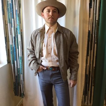 Sideshow Studio - Cody of Stillhouse Junkies in vintage menswear from Sideshow - Women's Clothing Near Me