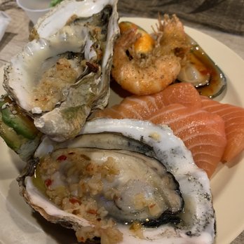 Flaming Buffet - my 1st round of the buffet - Seafood Near Me - Chino, California