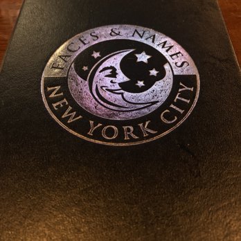 Faces & Names - Menu - Bars Near Me - New York, New York