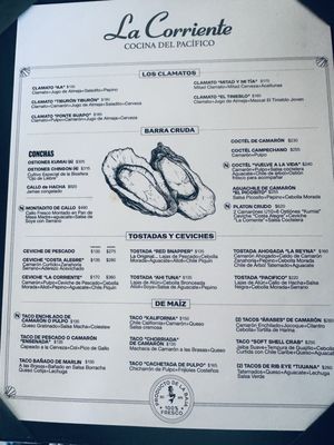 Menu photo 2 La Corriente Cevicheria Nais Tijuana, BCN Menu photo 2 La Corriente Cevicheria Nais Tijuana, BCN