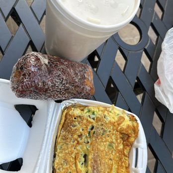 Huge Tree Pastry - Purple Rice Fan Tuan with Egg and Pickled Veggies, Radish Cake with Egg, Cold Soy Milk - Taiwanese Near Me - Monterey Park, California