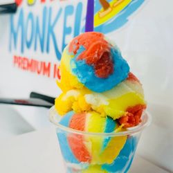 Surf Monkey Premium Ice - Their signature ice flavor, which is all of them, the SURF MONKEY!