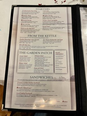 Menu photo 4 Hanser House Pawleys Island, SC
