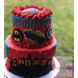 Sweets By Brittani - Custom Superhero Cake