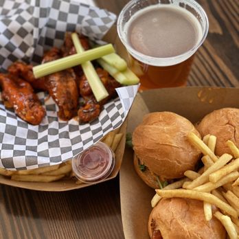 Mt. Lowe Brewing Co. - Wing and garlic fries Sliders and garlic fries - Breweries Near Me - Arcadia, California Mt. Lowe Brewing Co. - Wing and garlic fries Sliders and garlic fries - Breweries Near Me - Arcadia, California