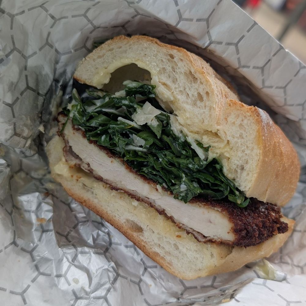 Berg's Smoked Meat & Poutine - chicken schnitzel Ceasar sandwich - Sandwiches Near Me - Belmar, New Jersey Berg's Smoked Meat & Poutine - chicken schnitzel Ceasar sandwich - Sandwiches Near Me - Belmar, New Jersey