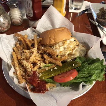 Copper Kettle - Cheddar Burger with Parmesan truffle fries - Burgers Near Me - Dubuque, Iowa