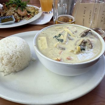 Teton Thai - Gang Khio Wan (Green Coconut Curry) with Beef. - Thai Near Me - Teton Village, Wyoming Teton Thai - Gang Khio Wan (Green Coconut Curry) with Beef. - Thai Near Me - Teton Village, Wyoming